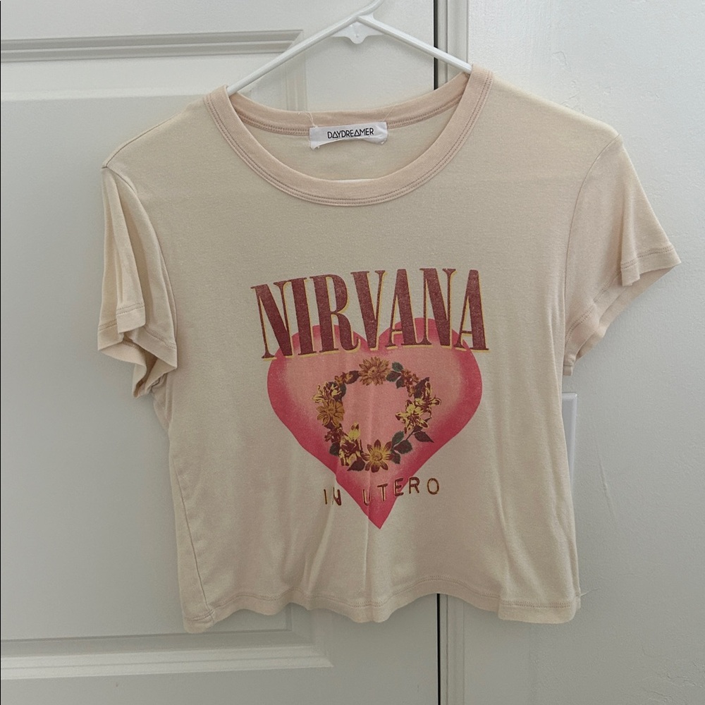 Nirvana In Utero Heart Shaped Box Shrunken Tee small